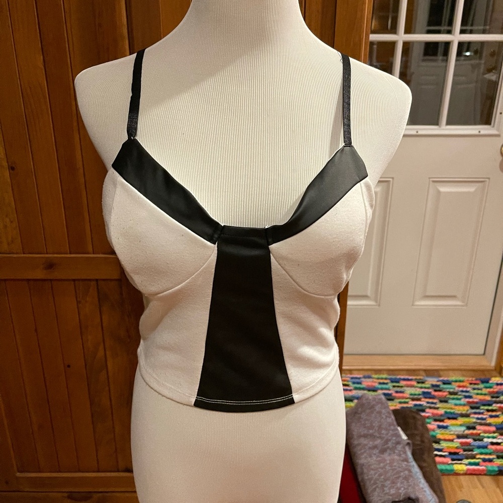 Black & White Crop Top